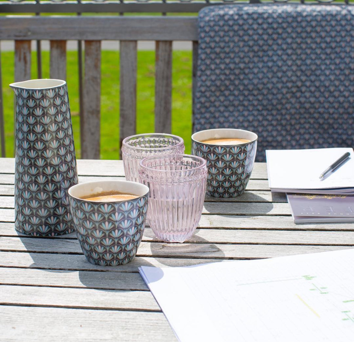Latte kopp Victoria grey Greengate