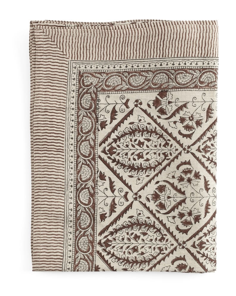 Duk lin Jaipur brun - 150x350cm Chamois kommer inn september