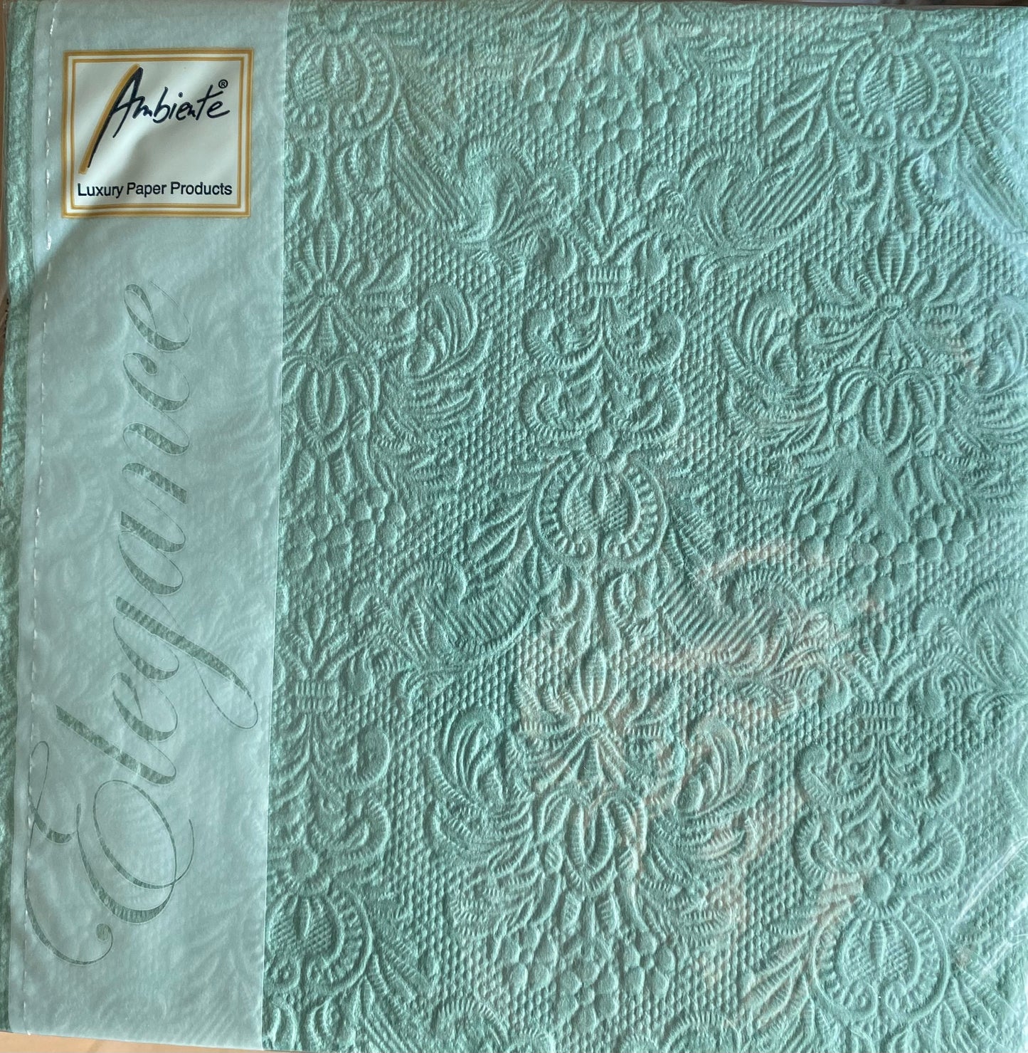 Serviett lunsj dus jadegrønn pale aqua Elegance Ambiente