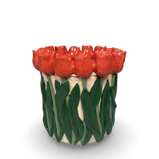 Vase med tulipaner Miljøgården