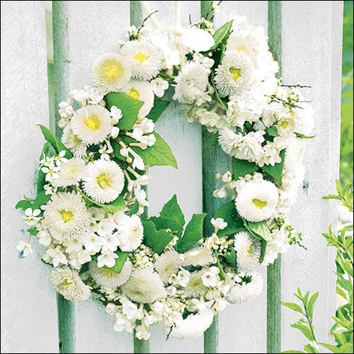 Serviett lunsj Wreath of Bellies white Ambiente