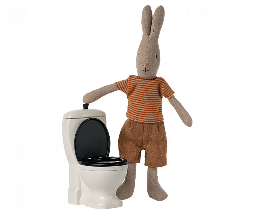 Toalett wc hare kanin bamse teddy Maileg