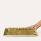 Fat rektangel Tray dish sand beige Sthål