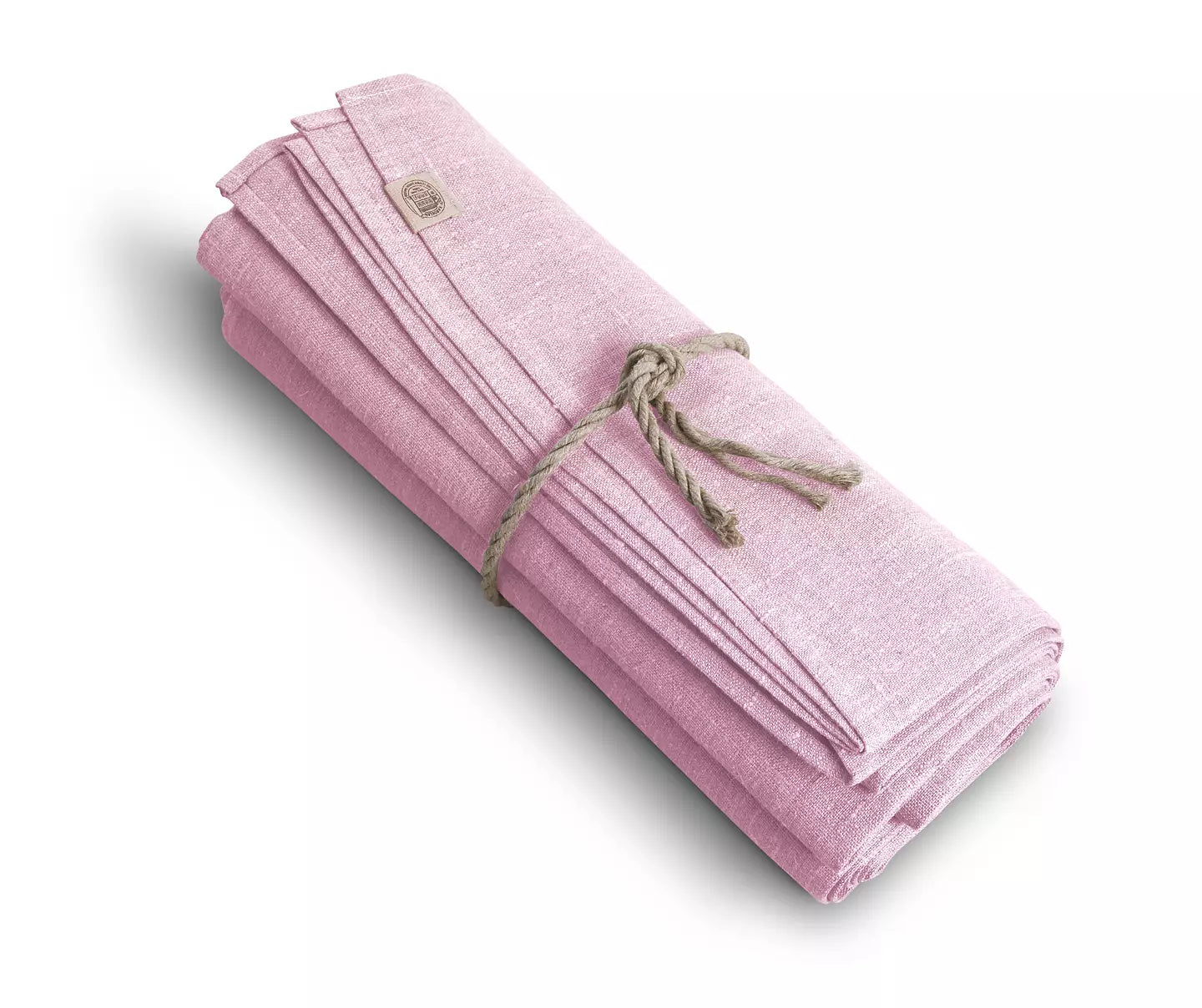 Duk rund lin classic rosa 200 cm Lovely linen