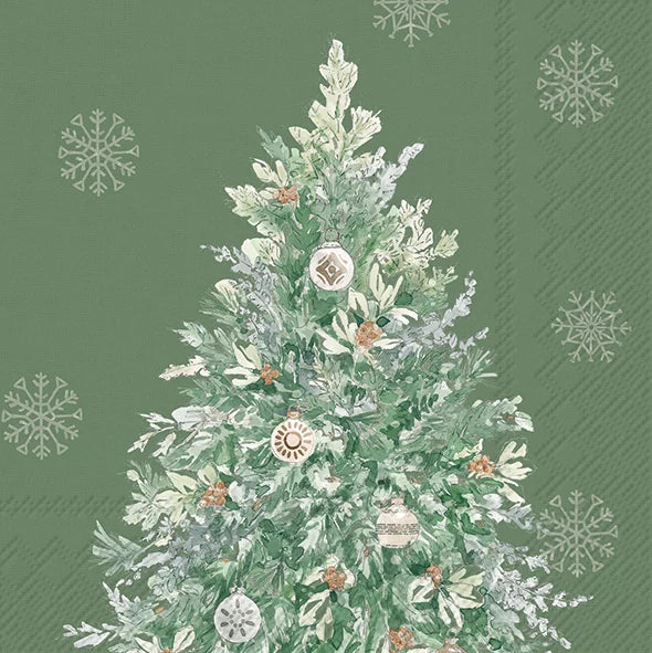 Serviett lunsj Simple Season Tree Green