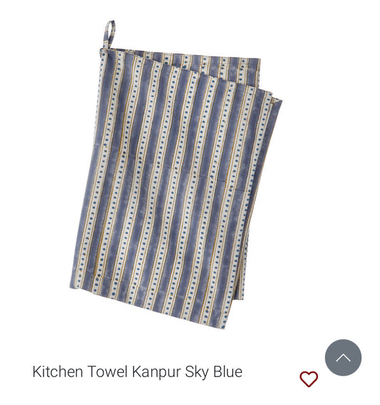 Kjøkkenhåndkle Kanpur sky blu Bungalow