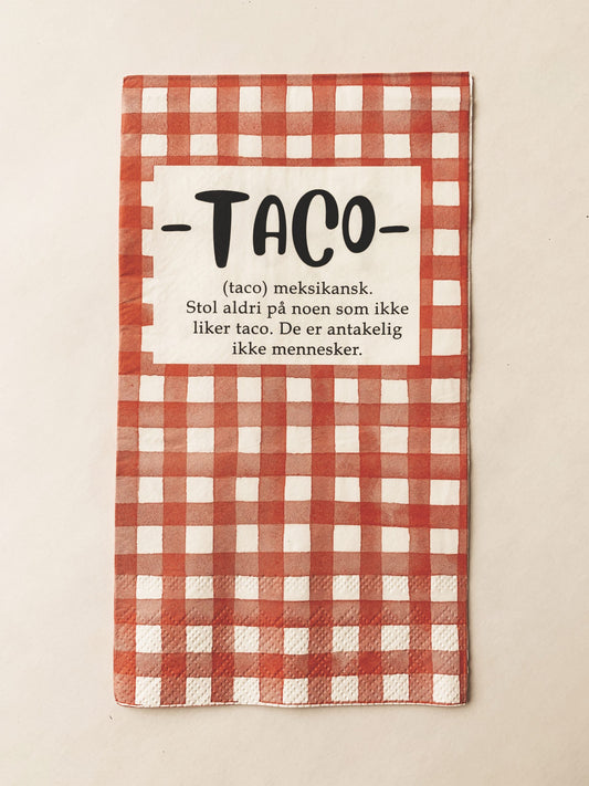 Buffet serviett Taco Trend Design