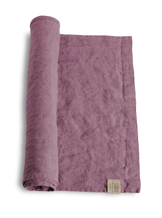 Løper lin old rose 47x150 Lovely linen