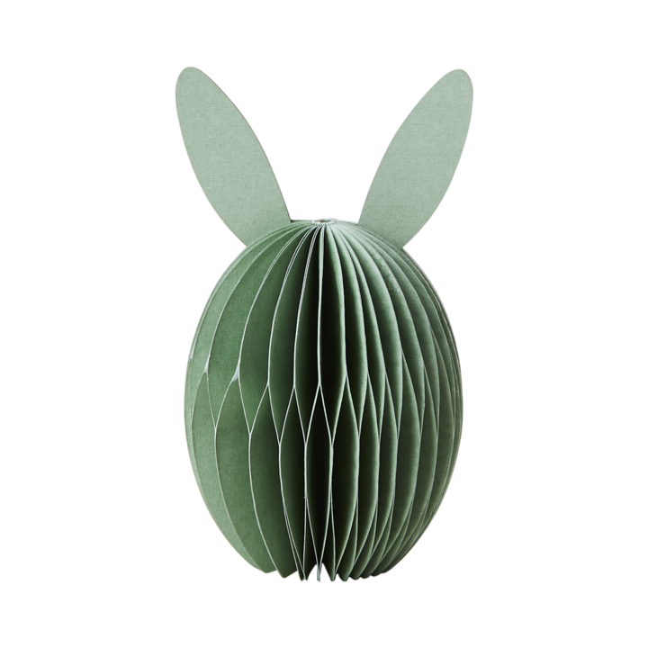 Papirpynt bunny 12 cm grønn Affari