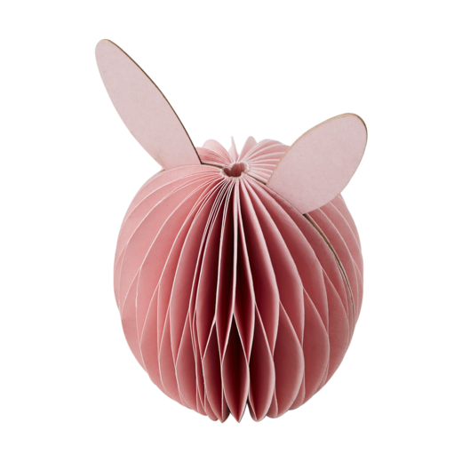 Papirpynt bunny 12 cm rosa Affari