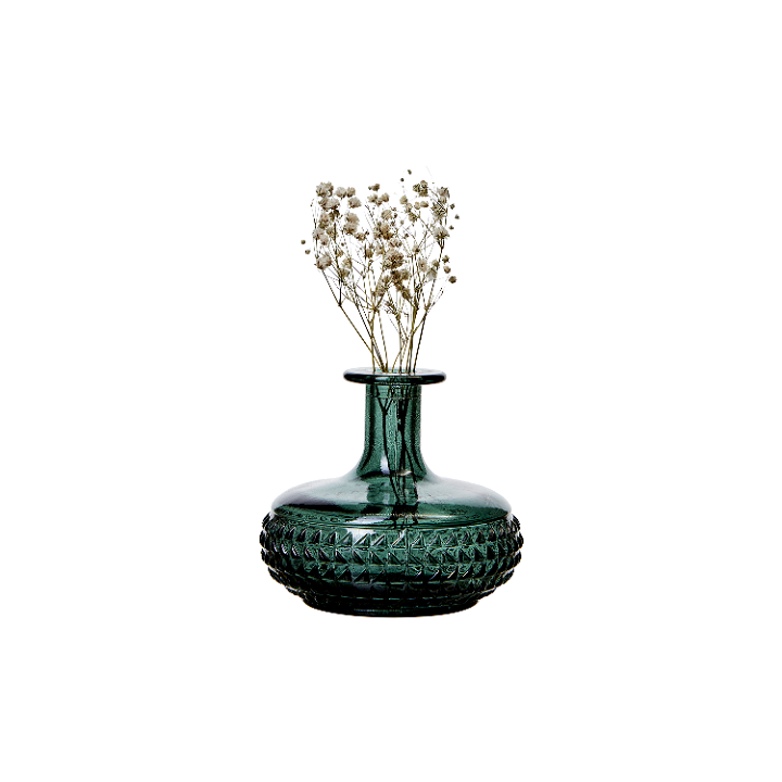 Glass vase Masala mørk grønn Affari