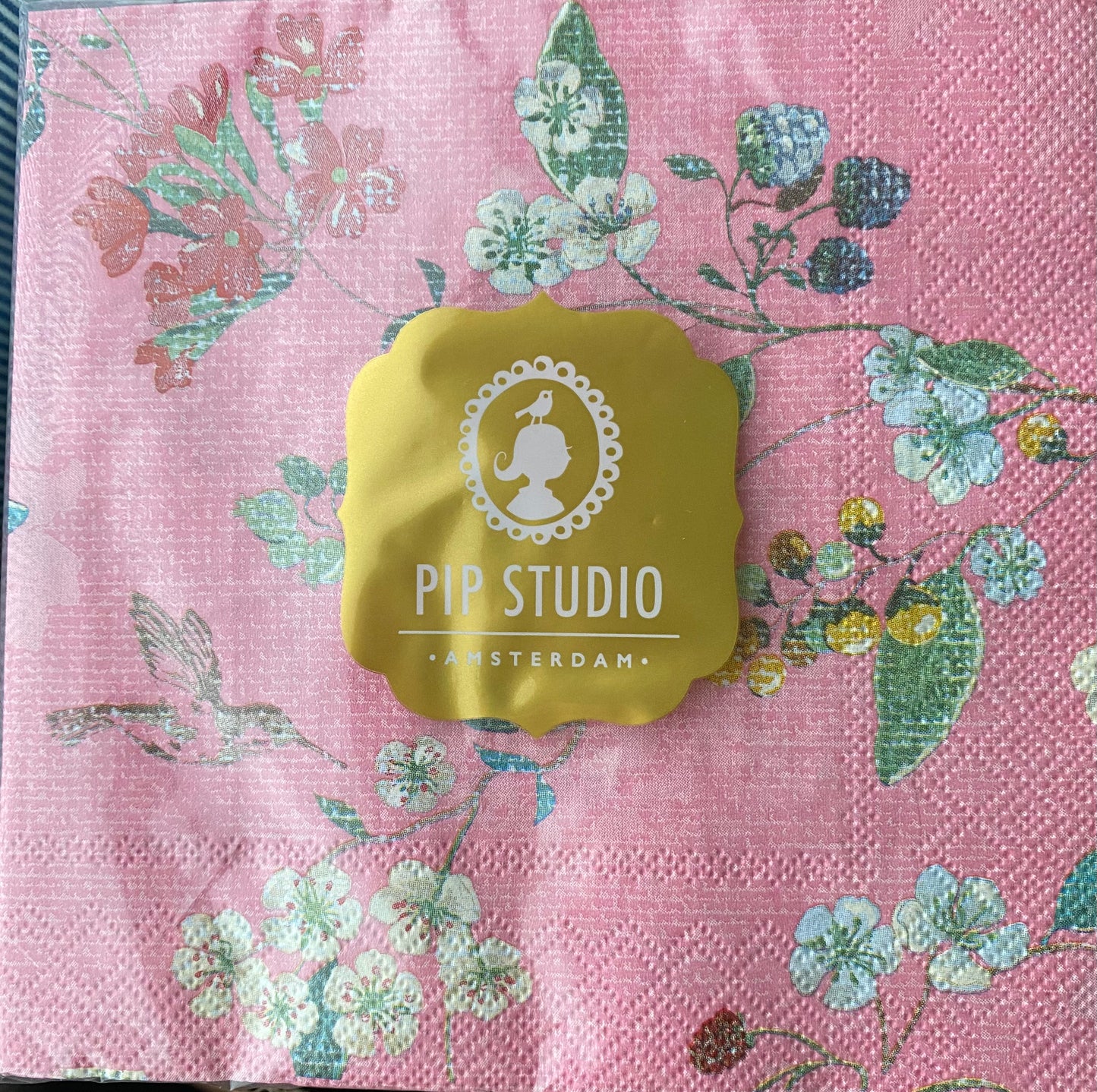 Serviett lunsj Hummingbirds pink Pip studio