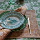 Duk lin Indian Rose - Green 150x230cm Chamois