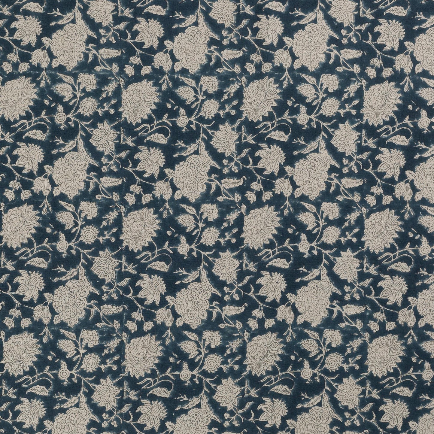 Duk lin Indian Rose - Denim Blue - 170x270cm Chamois