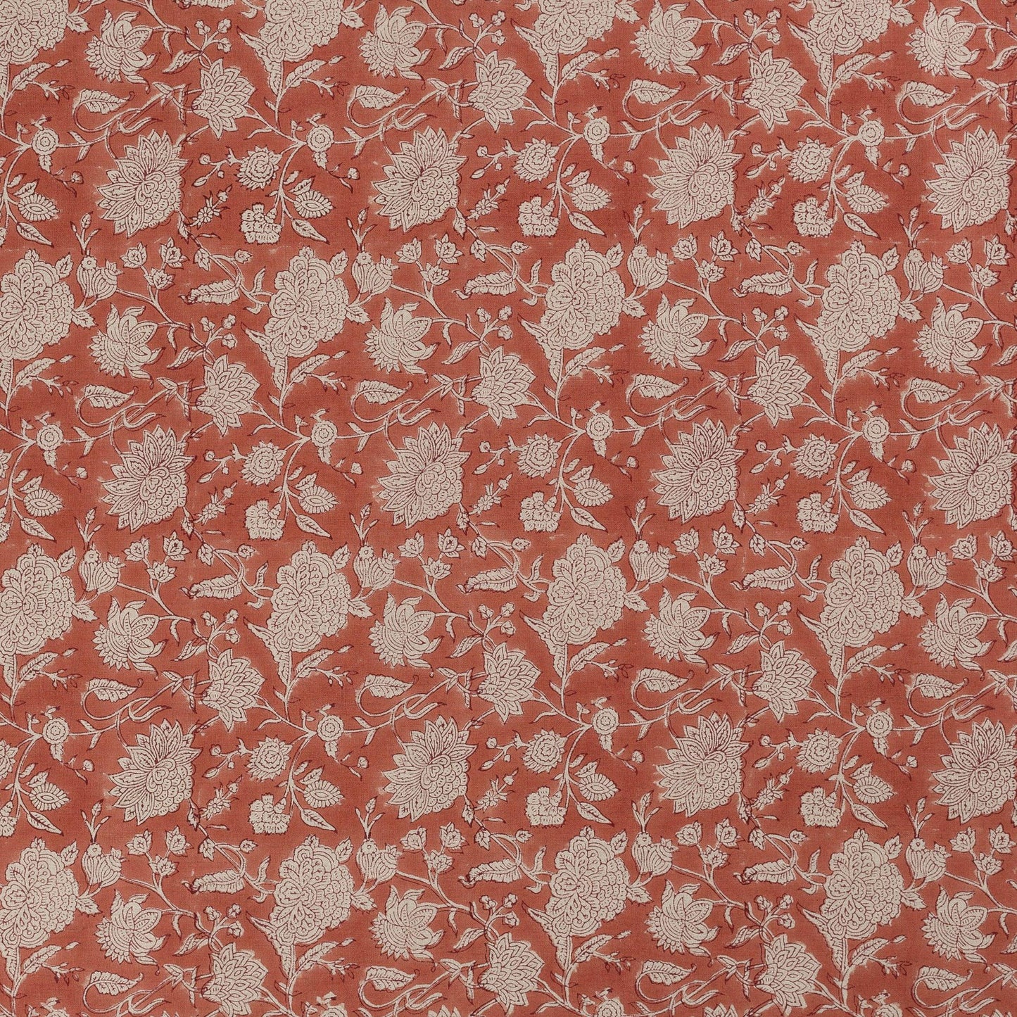 Duk lin Indian Rose - Terracotta - rund 220cm Chamois