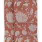 Duk lin Indian Rose - Terracotta - 150x230cm Chamois