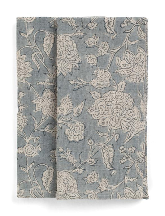 Linserviett - Indian Rose - Dusty Blue - 50x50cm Chamois