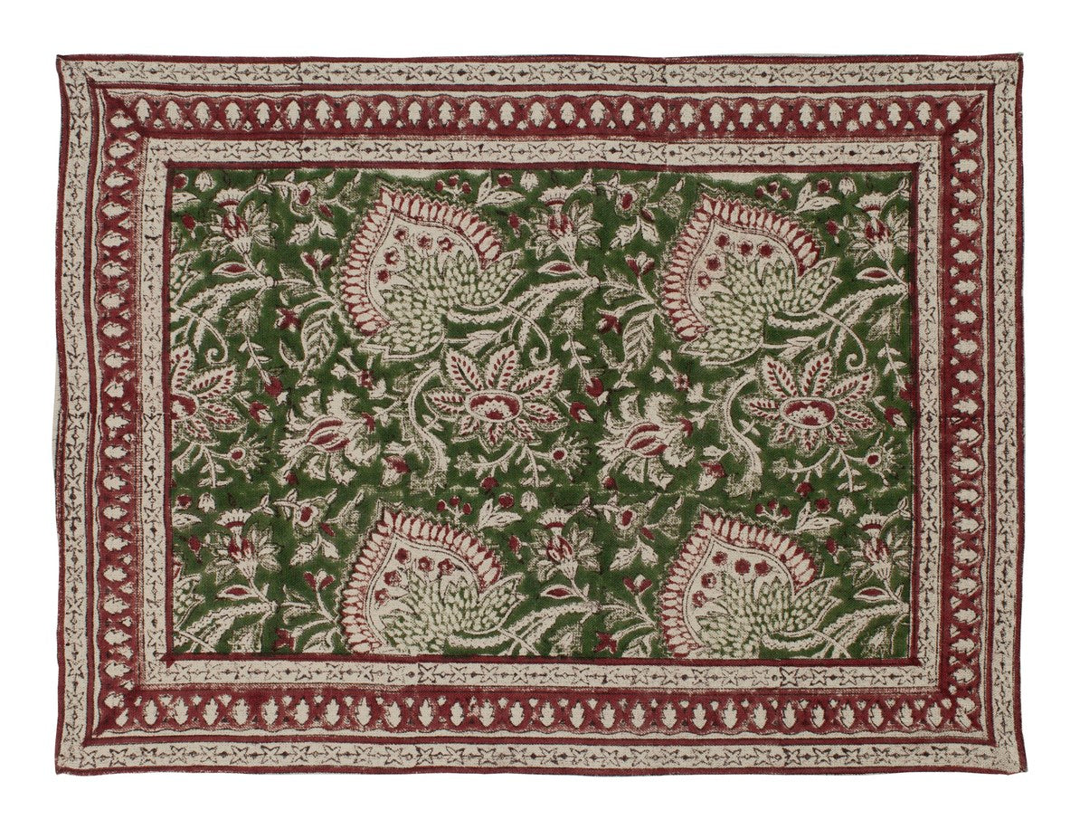 Dekkebrikke Oriental - Green - 37x50cm Chamois