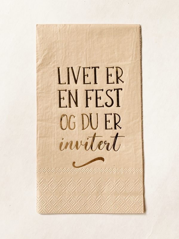 Serviett buffet "livet er en fest" Trend Design