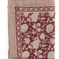 Duk lin Indian Rose - rød - 150x230cm Chamois kommer inn september