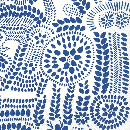 Buffet serviett Marimekko Näsiä White Blue IHR