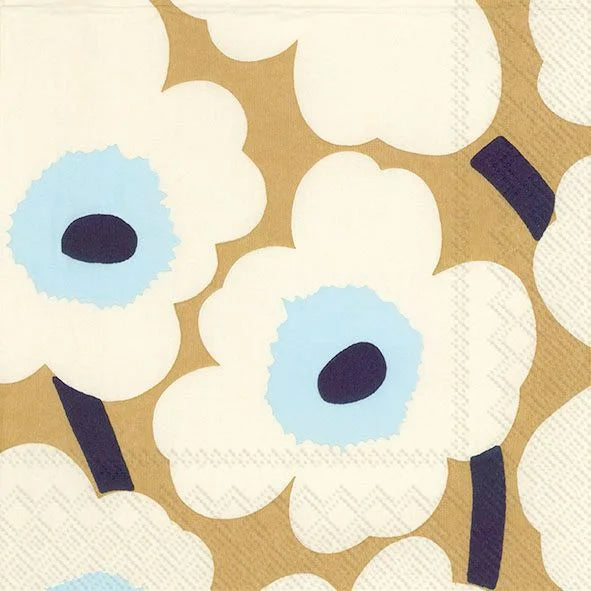 Serviett lunsj Marimekko Unikko Cream Gold IHR