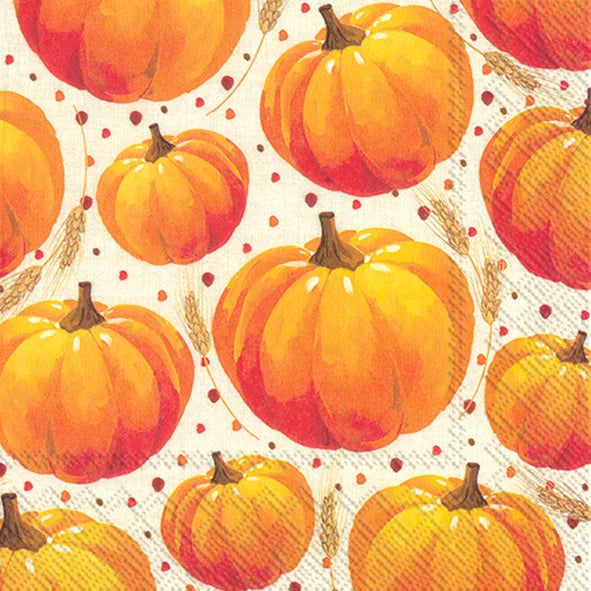 Serviett lunsj gresskar Pumpkin Allover Linen  IHR