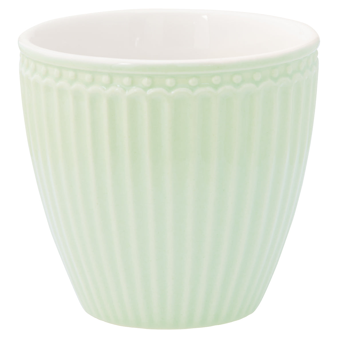 Latte kopp Alice pale green lys grønn Greengate