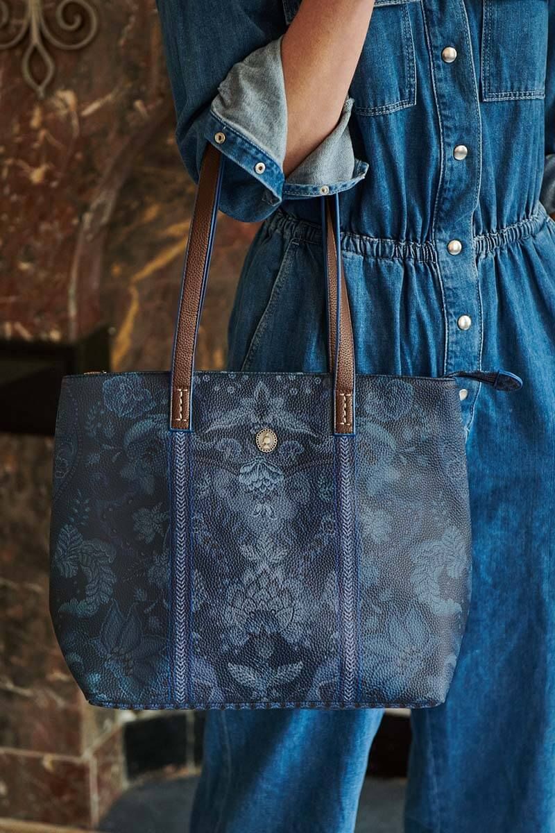 Shopper veske Medium Kyoto Festival Indigo Blue  PIP STUDIO