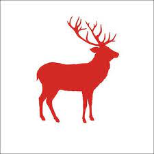 Serviett lunsj Deer Contour red Ambiente