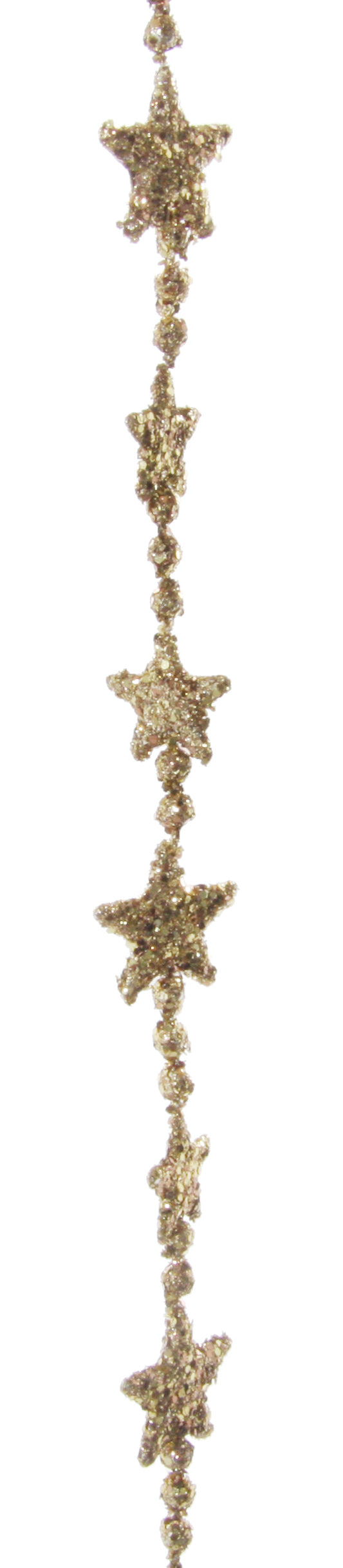 Girlander med stjerner gull 180 cm Shishi