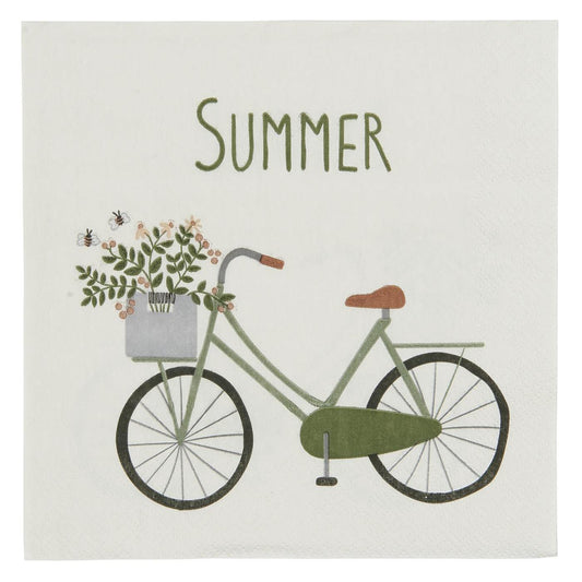 Serviett lunsj sykkel og sommer Ib Laursen
