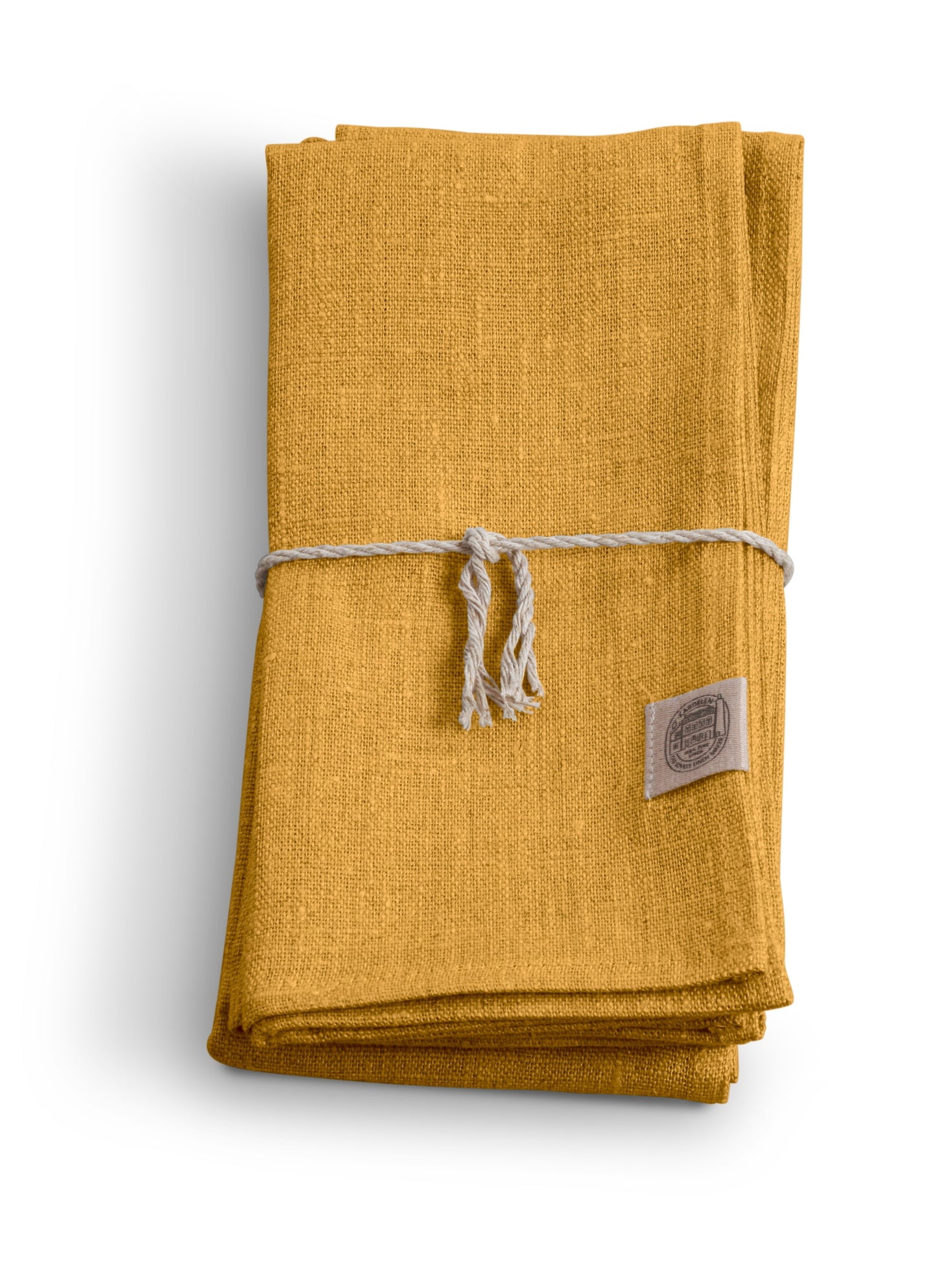 Linservietter classic 4 pk oker curry Lovely linen