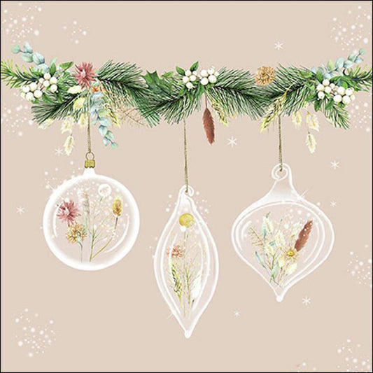 Serviett Lunsj Potpourri Baubles Ambiente