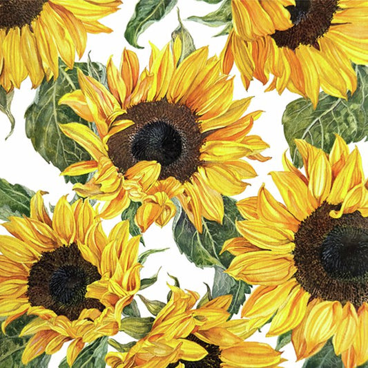 Serviett Lunsj solsikker Sunflowers Blossoming Ambiente