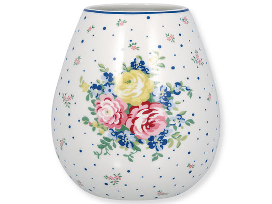 Vase Laura hvit Greengate