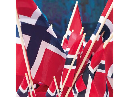 Serviett lunsj 17 mai norske flagg Ambiente