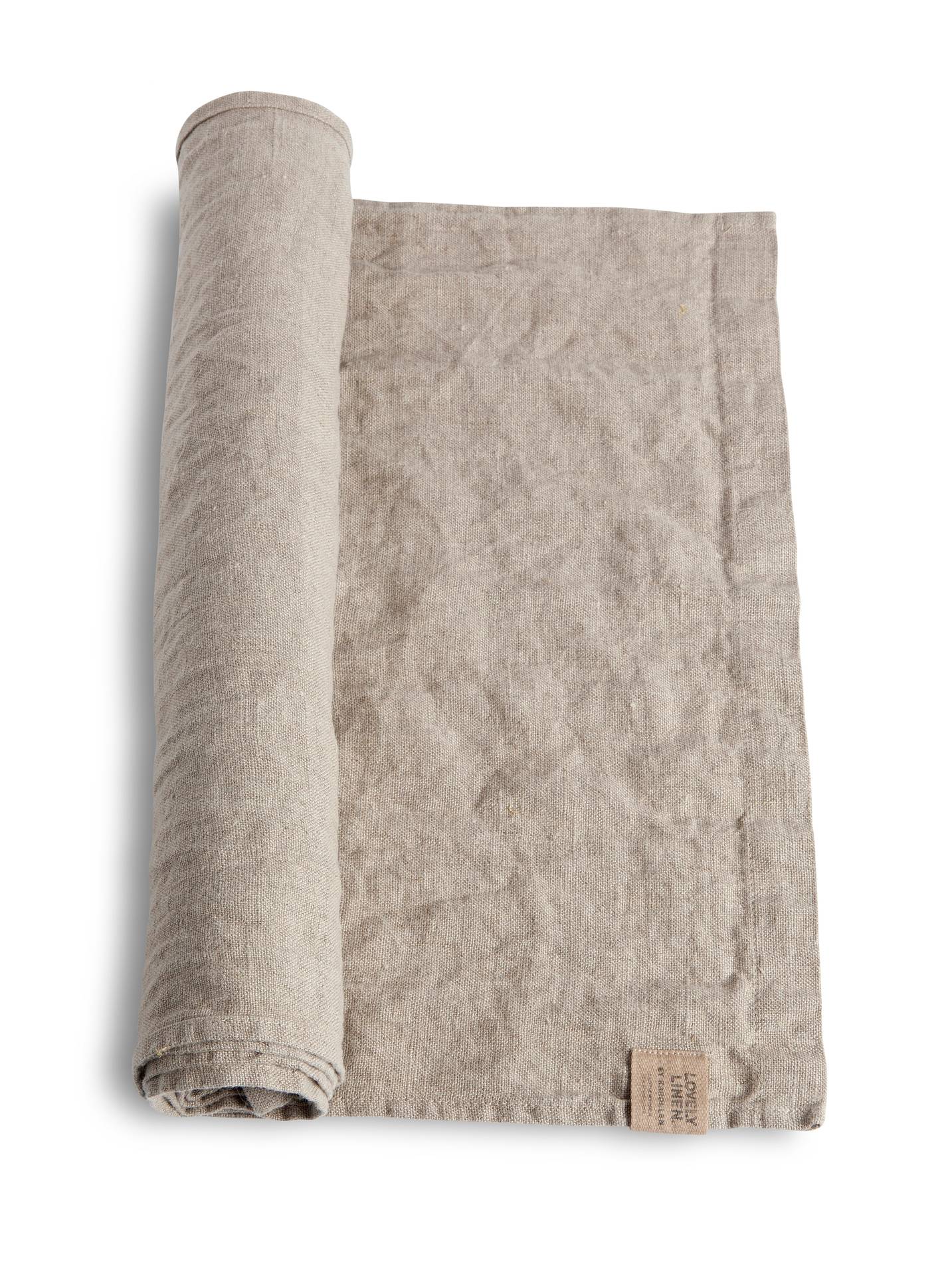 Løper lin linfarget beige 47x150 Lovely linen