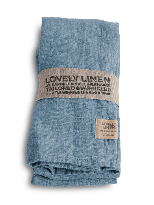 Linservietter dusty blue Lovely linen