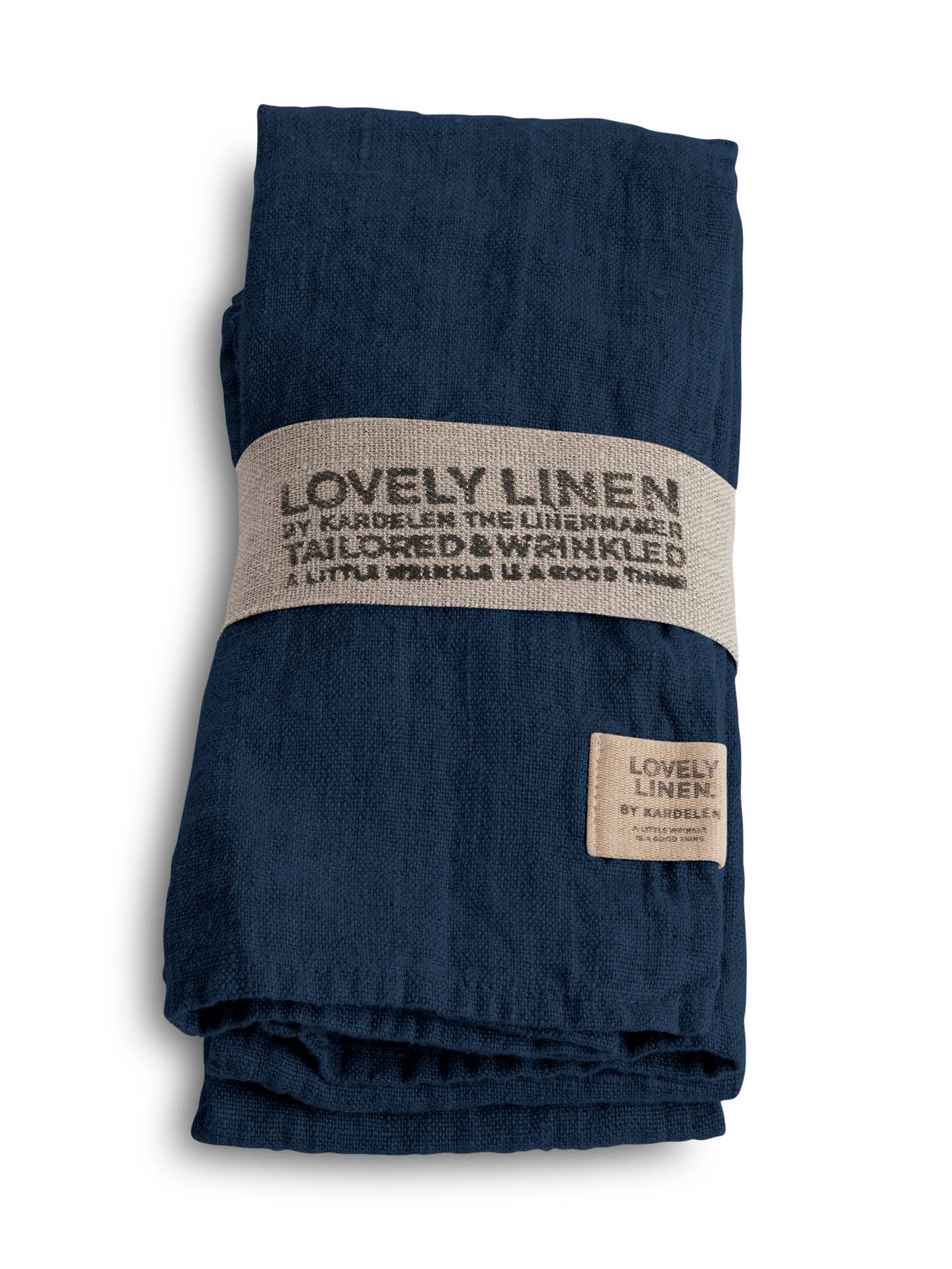 Linservietter mørke blå Lovely linen