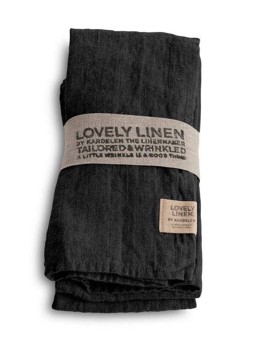 Linservietter dark grey Lovely linen