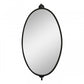 Ovalt speil sort ramme Chic Antique