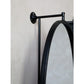 Ovalt speil sort ramme Chic Antique