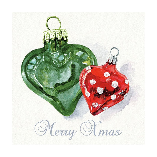 Serviett lunsj christmas hearts Ambiente