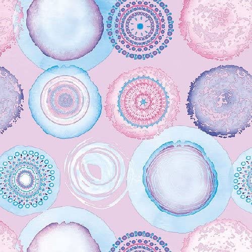 Serviett lunsj watercolor circles lila Ambiente