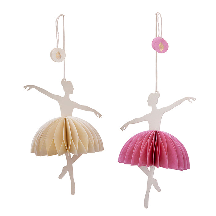 Papir ballerina  2stk Bungalow