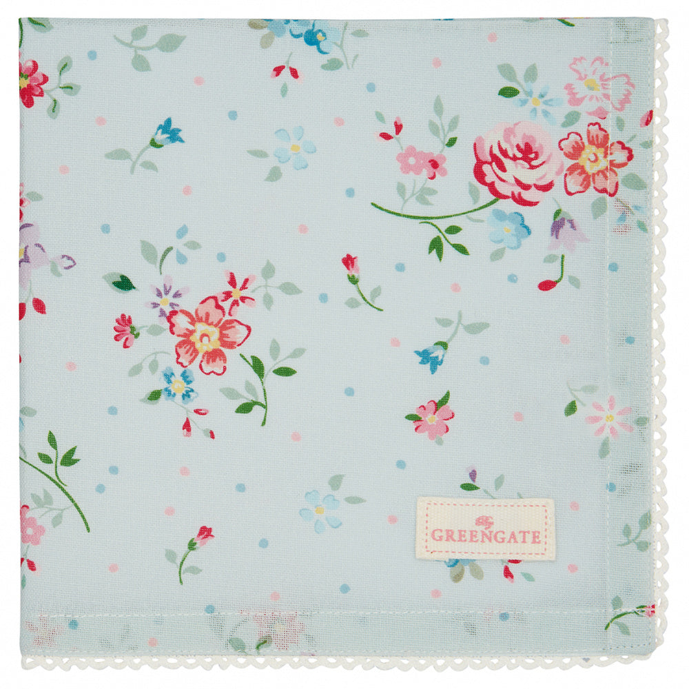 Tøyserviett  Belle pale blue Greengate