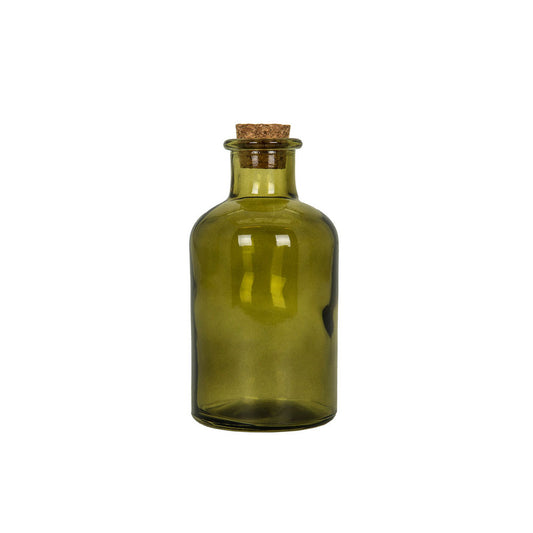 Flaske grønn m/kork 12 cm Alot Design