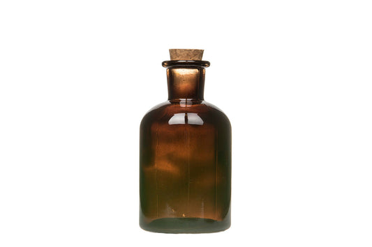 Flaske glass brun med kork Alot Design