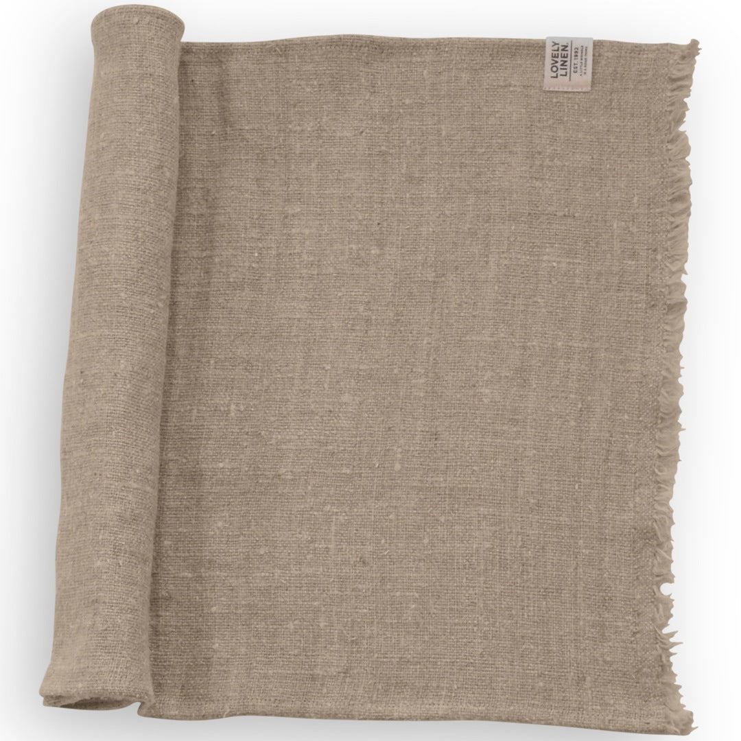 Løper rustikk grov lin 40x95 Lovely linen